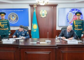 МВД и Казахстанская Федерация спортивного и боевого самбо подписали Меморандум о сотрудничестве