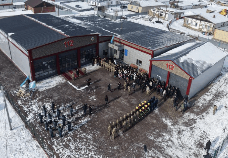 МЧС РК: в селе Аксу-Аюлы открыта пожарная часть нового типа