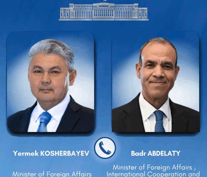 Главы МИД Казахстана и Египта обсудили ситуацию на Ближнем Востоке