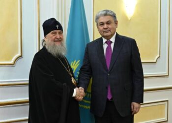 Ермек Кошербаев принял Митрополита Астанайского и Казахстанского Александра