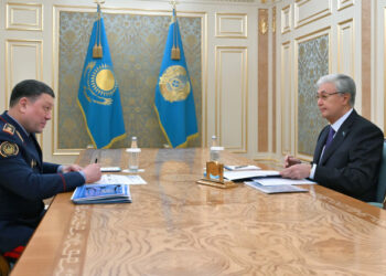 Казахстанский лидер принял министра внутренних дел Ержана Саденова