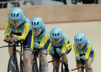 Сборная Казахстана по велоспорту на треке завоевала первое «золото» на чемпионате Азии