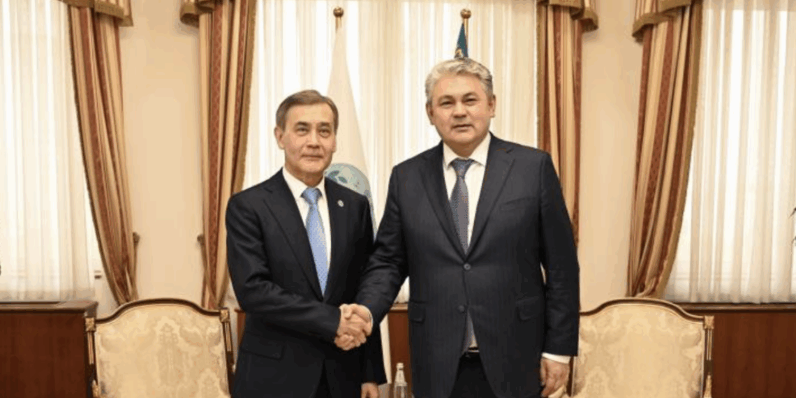 Ермек Кошербаев провел встречу с генеральным секретарем ШОС