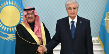 Касым-Жомарт Токаев принял посла Саудовской Аравии в Казахстане