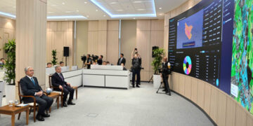 Токаев и Мирзиёев посетили Ситуационный центр в Бухаре