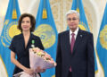 Касым-Жомарт Токаев вручил орден Qoja Ahmet Yasaui бывшему гендиректору ЮНЕСКО