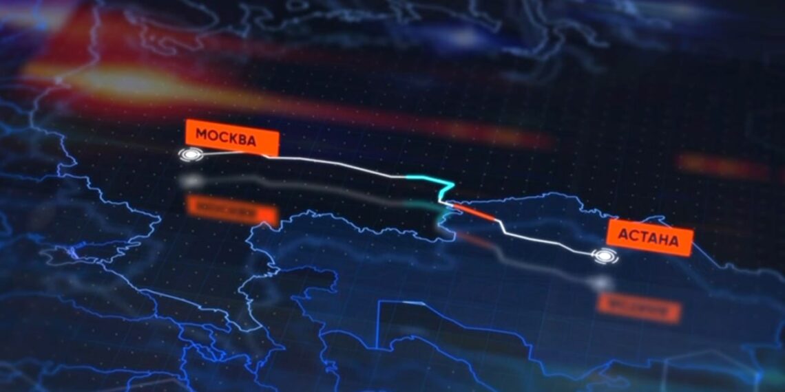 Главам Казахстана и России продемонстрировали запуск беспилотного грузового автомаршрута «Астана – Москва»