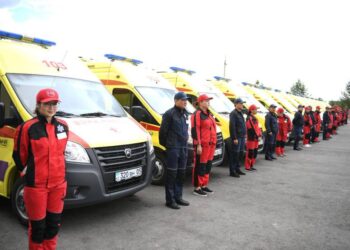 Медорганизации Алматинской области получили 70 новых автомобилей скорой помощи